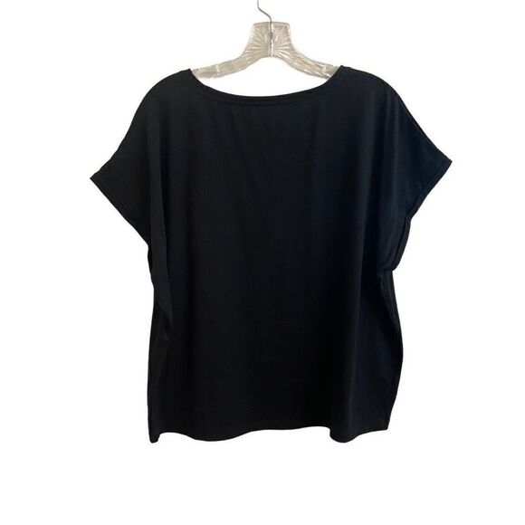ZYIA Active Shoulder Tee Black Spellout XL - Picture 2 of 4